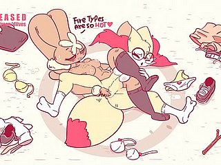 Pokemon Lopunny Dominating Braixen relative to Wrestling  wits Diives