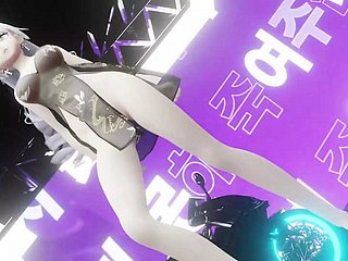Seksi Anime Kız Dans + Kademeli Soyunma (3D HENTAI)