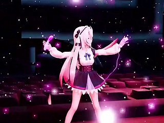 Danza carina + spogliarsi graduale (3D HENTAI)