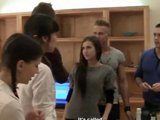 Wilde en gekke pupil sex partij
