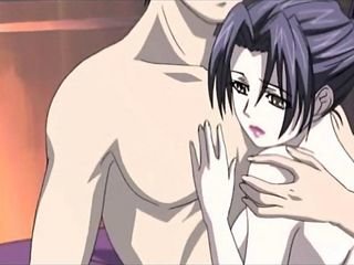 Anime MILF gets niggardly ass nailed doggy style