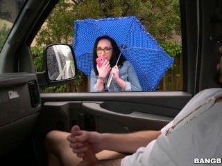 Scarlett \ 's wilde rit op de beruchte Bourgeon Bus (bb14917)