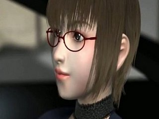 rondborstige 3d anime leraar